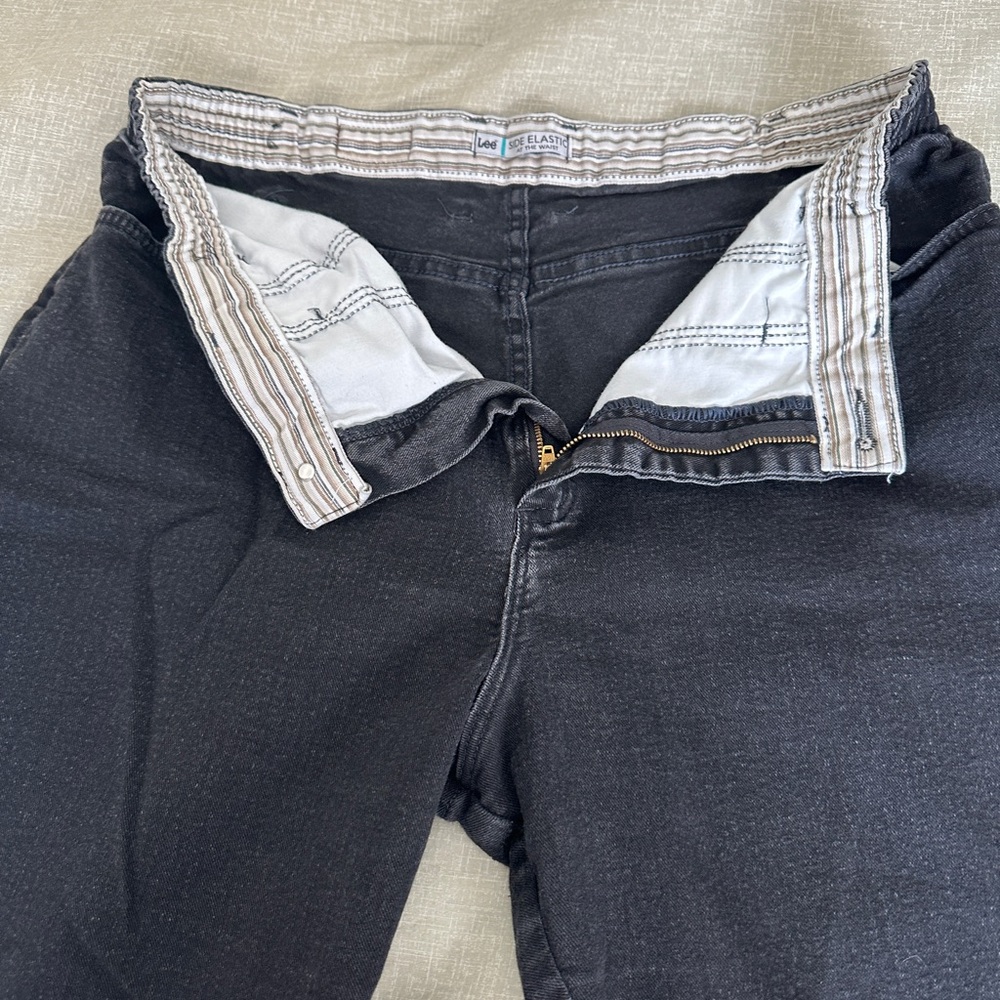 Lee Elastic Waist Black Jeans
